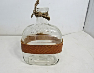 Captain Morgan Private Stock 750ml Empty Bottle With Leather Trim Piece No Top