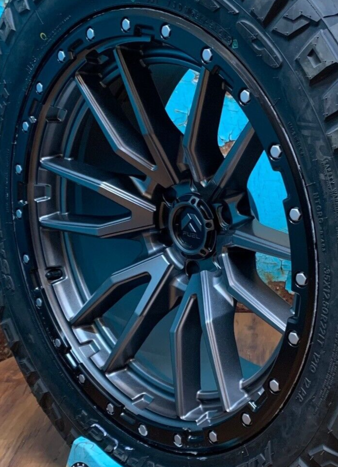 Fuel D680 Rebel Gray 22x10 Wheels Rims 6x135 Ford F150 Raptor SVT
