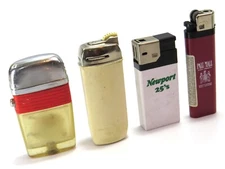 Vintage Cigarette Lighter Collection Lot, Scripto, Poppell, Newport, Pall Mall