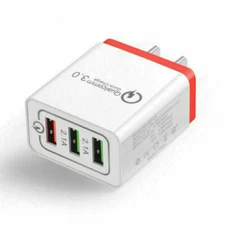 3 Port Fast Quick Charge QC3.0 USB Hub Wall Charger Power Adapter US EU Plug New