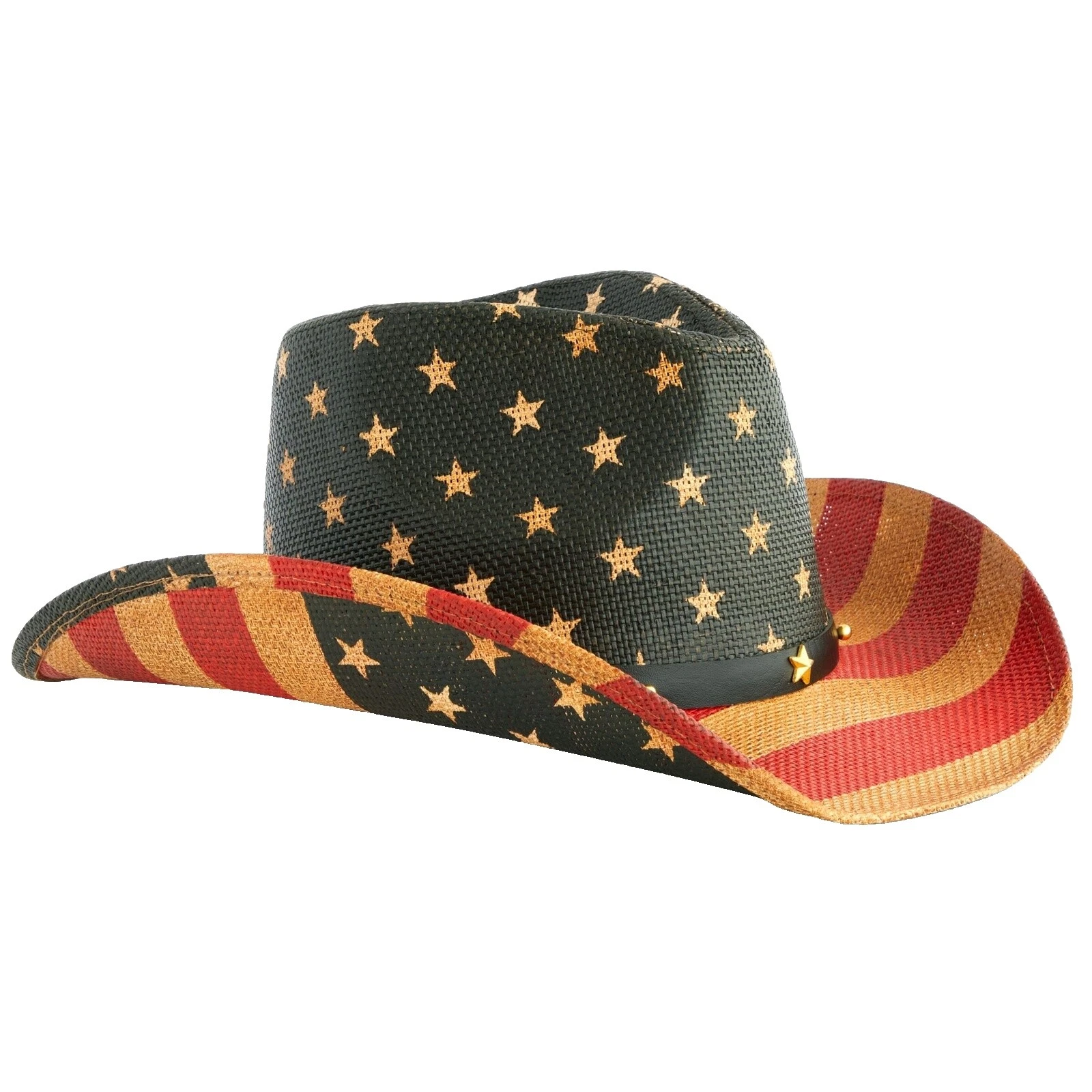 Sombrero de vaquero Paja Multicolor para Mujer