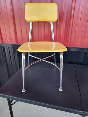VINTAGE HEYWOOD WAKEFIELD CHILDREN'S SCHOOL CHAIR HEY WOODITE MID
