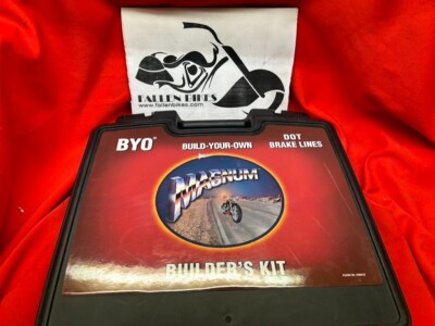 Harley Magnum Build Your Own DOT Brake Line Master Kits Chrome 1742-0413 NEW