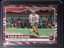 2021 Donruss Elite Football JOE MONTANA Pink Parallel Field Vision! Gradable!!