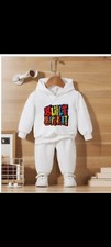 Boys Warm Alphabet Hoodie  Pants Set