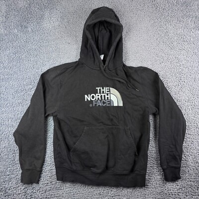 North Face Hoodie Herren Large schwarz bestickt Spruch Sweatshirt Pullover TNF