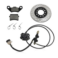 Rear Hydraulic Disc Brake Caliper System Pads Disk Rotor Set for Go Kart 200cc