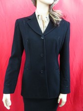 Emanuel Ungaro Black 90% Wool, 10% Cashmere Sequin Evening Jacket 6/40 Uk10/12