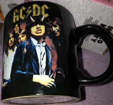 Coffee Hot Chocolate MUG Highway To Hell AC/DC Malcolm Angus Young NEW Unused