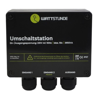 WATTSTUNDE  NVS Umschaltstation 16 A Netzvorrangschaltung