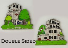 Geocaching Trackable Abandoned Building Themed Challenge Coin J 14