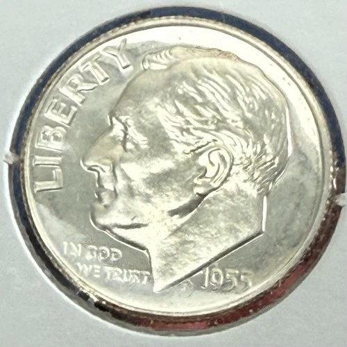1955 Silver Roosevelt Dime U.S. PROOF condition Free Shipping!