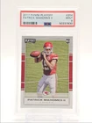 PATRICK MAHOMES II 2017 PLAYOFF ROOKIE FOOTBALL CHIEFS RC PSA 9 Q0004