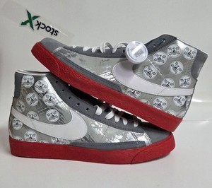 Nike Blazer Men\'s Helmets Cross Bones High Top Shoes Ohio State Buckeye Sz 9.5 Nike Blazer High - Helmets and Cross Bones - Ohio State  main image 3