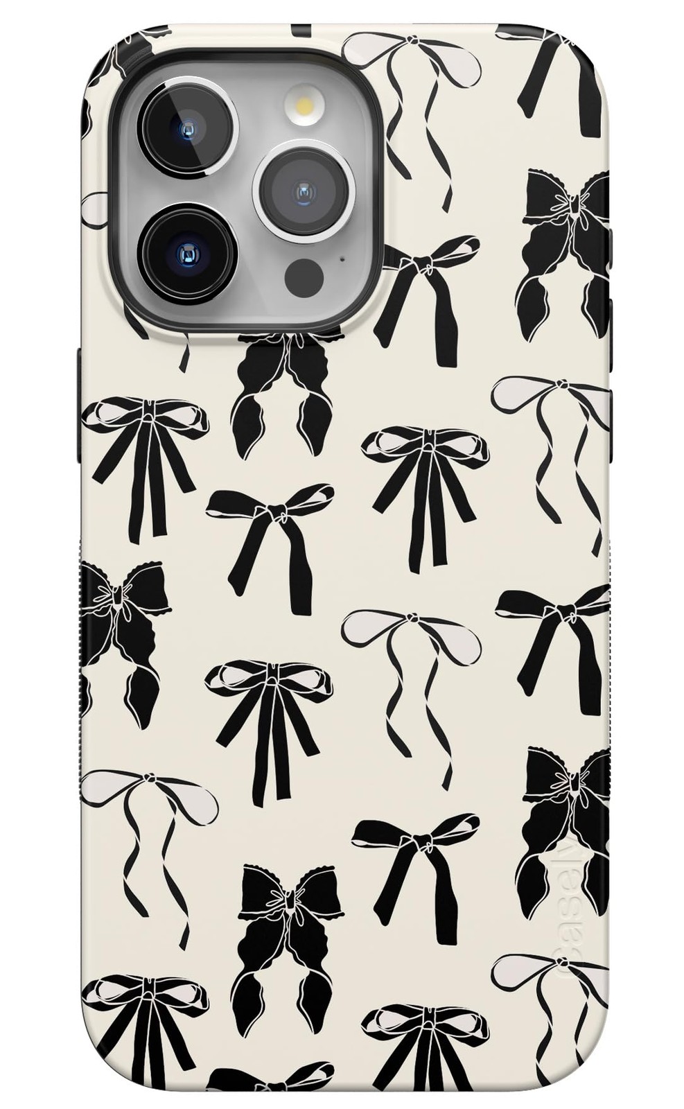 iPhone 15 Pro Max Goth Case with Black Bows Military Grade Protection-image