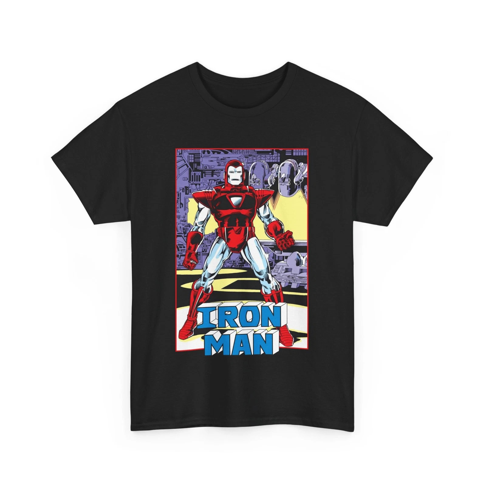 Camiseta Iron Man - Tony Stark - Armadura Centurión Plateada - Camiseta Marvel Comics