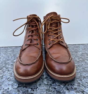 Tod's Boots Brown Leather Ankle Boots Lace Up Men s Size 10