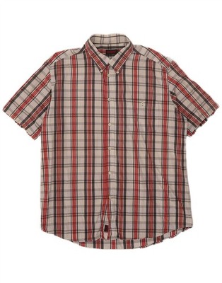Invicta Herren Kurzarm Hemd 2XL rot kariert BB07