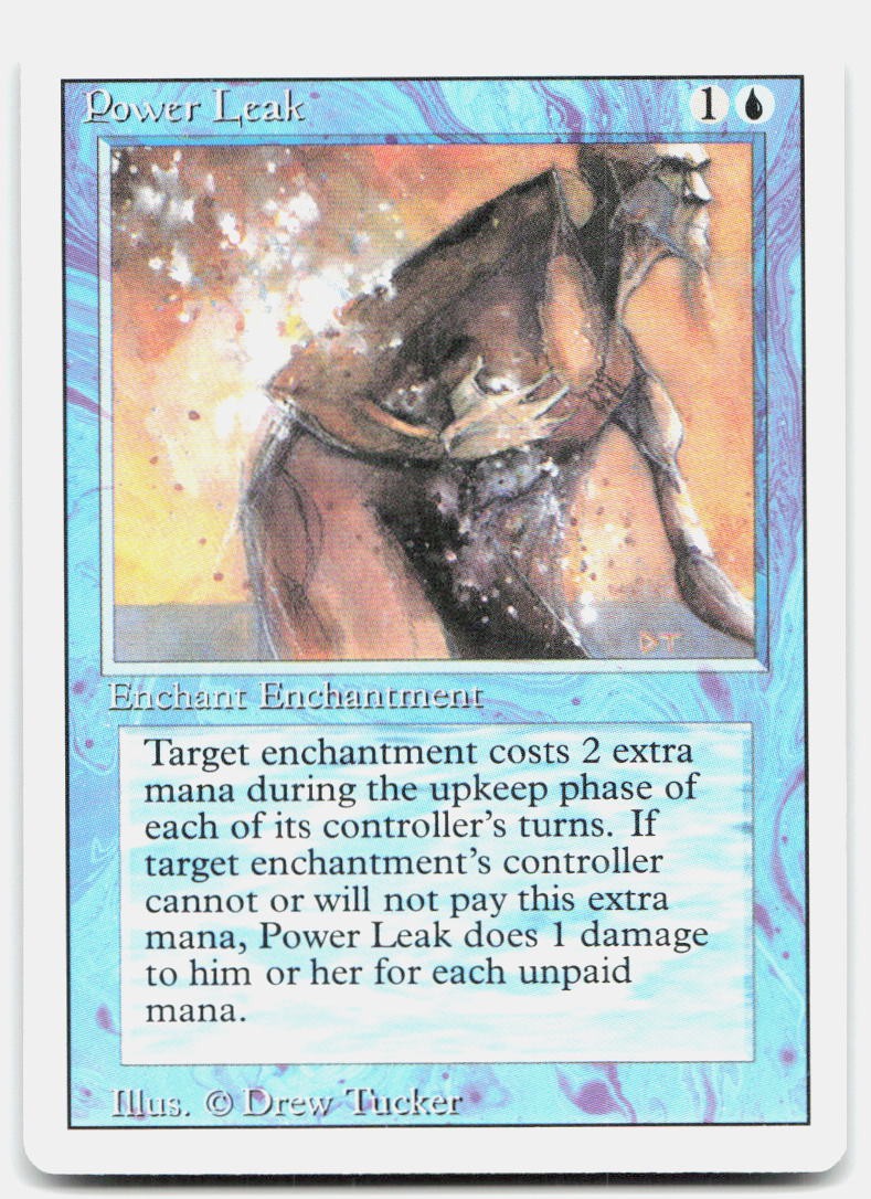 Power Leak Common Revised Edition Magic: The Gathering Near Mint