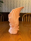 Red Wing USA Art Pottery Ceramic Vase Pink/White Floral Glossy Finish 1290