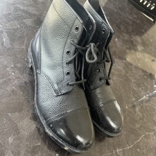 Grafters M166A Cadet Boots Size 10 UK Black Leather Uniform Security