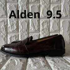 Alden 9.5 Men's Burgundy Leather Loafers Shoes  Size 27.5cm