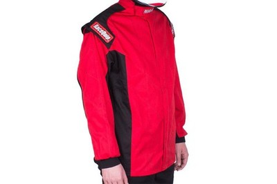 Racequip Chevron-1 FRC Pyrovatex SFI-1 Auto Racing Single Layer Jacket Red Large