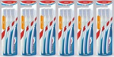 Image of Aquafresh Medium Flex Toothbrush 3 Pack Ergonomic Plaque Removal Oral Care x 6