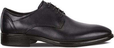 Ecco CITYTRAY Schwarz Gr. 42 Herren Leder Halbschuhe Schnürer UVP:160,00  (4691)