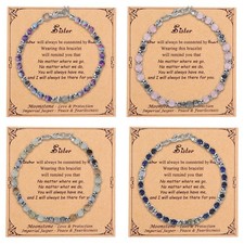 Friendship Bracelets, Sister Birthday Gifts for Women, Sister Gifts Bracelets fo