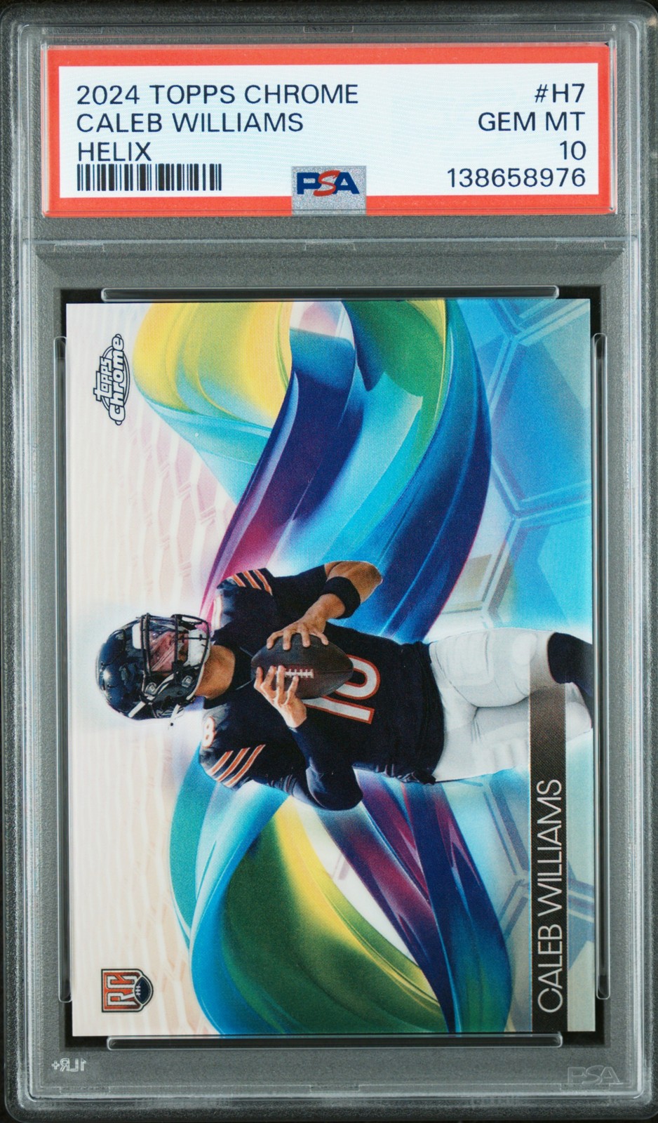 2024 TOPPS CHROME HELIX #H7 CALEB WILLIAMS PSA 10