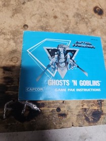 Captain Commando NES Game Instruction Manual Ghosts &lsquo;N Goblins Manual Only