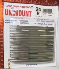 Military Ribbon Rack - 24-R Metal Unimount - Multi Service + MADE IN USA