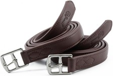 Jeereal Stability English Stirrup Leathers with Strong Nylon Core for Equestr...