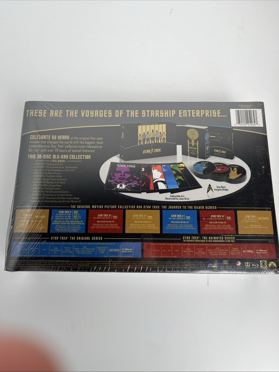 Star Trek 50th Anniversary TV and Movie Collection (Blu-ray) NEW