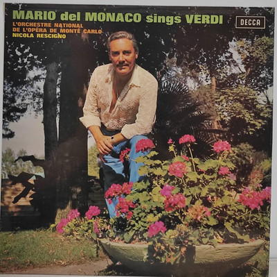 LP - Mario del Monaco sings Verdi - Decca - Nicola Rescigno