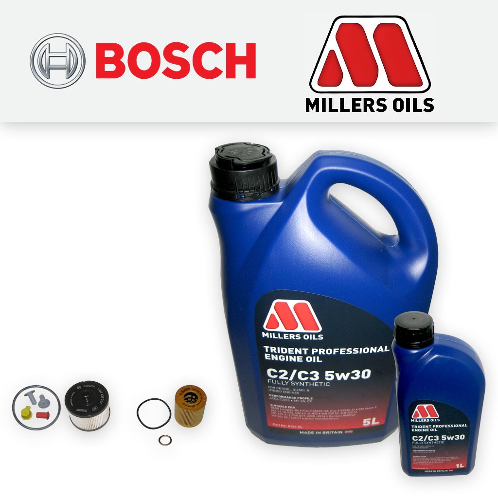 SERVICE KIT for PEUGEOT EXPERT 2.0 HDI OIL FUEL FILTERS +6L 5w30 OIL (2007-2011)