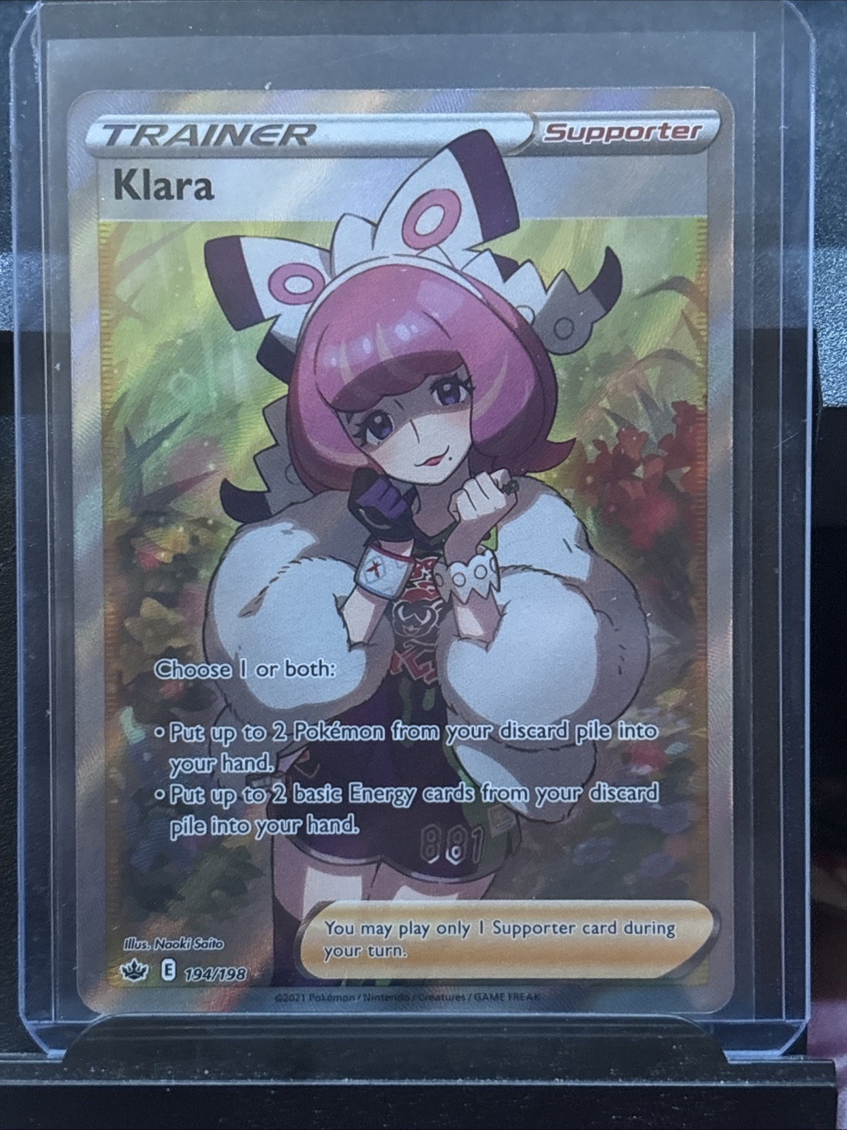 Klara (Full Art) 194/198 Swsh06: Sword & Shield - Chilling Reign Holo
