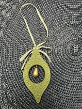 Wedgwood Millennium Gems Wisdom Ornament 1998 Sage Green Christmas Ornament 