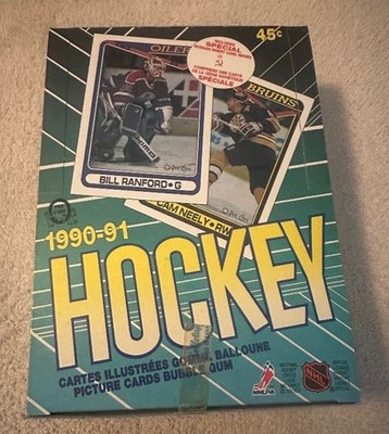 1990-91 O-PEE-CHEE Hockey Box WITH 36 Packs w/Many RC FEDOROV ***NEW CASE OPEN**
