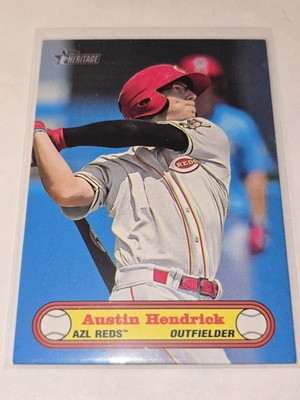 2021 Topps Heritage Minor League #72BPC-5 Austin Hendrick 1972 Topps Poster Card