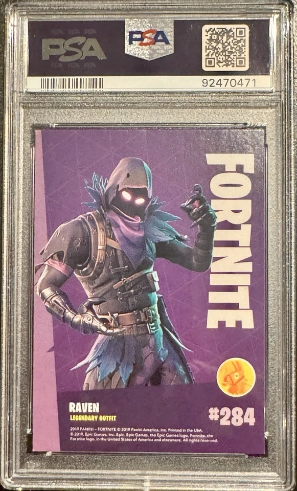 2019 Panini Fortnite Series 1 Raven Crystal Shard Usa 🇺🇸 PSA 9!!! - Image 2 of 2