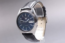 Exc 5 Vintage Seiko 5 7S26-3040 Navy Dial Automatic Men's Watch From JAPAN