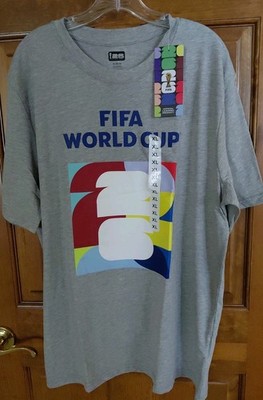 FIFA Official Licensed World Cup 2026 Men Graphic T- Shirt  Grey Size X-Large