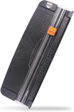 A4 Black Small Paper Trimmer, Portable Paper Cutter for Label, Origami, Card, Ph