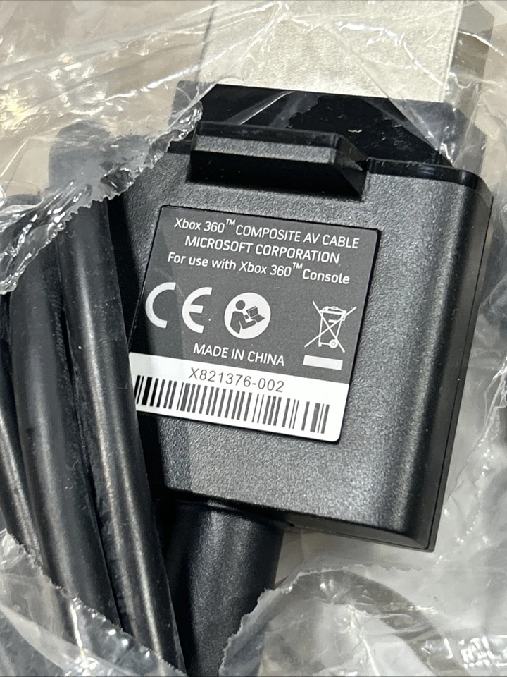 OEM Microsoft Xbox 360 Composite AV Audio Video Cable; Brand New - Image 2 of 4