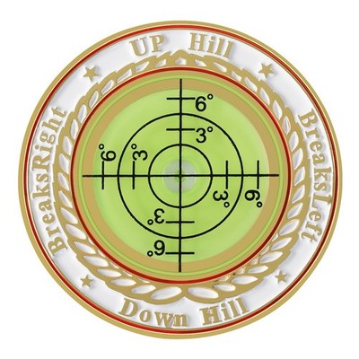 Pro Golf Green Reader,Golf Ball Marker with high-Precision Horizontal Bubbles,Go