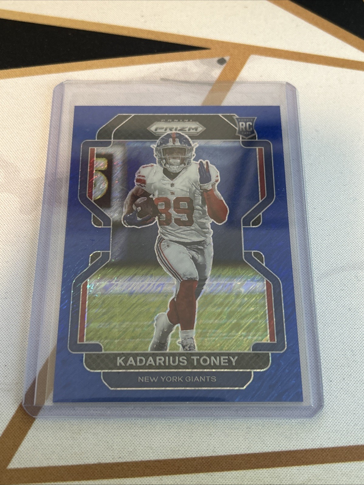 Kadarius Toney Panini Prizm #342 Autograph Blue Shimmer
