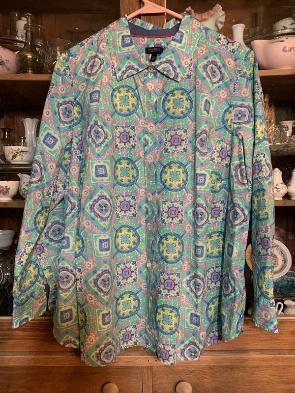 Talbots colorful shirt blouse women 2XP XXP