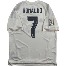 Real Madrid 2015-16 Adidas home Cristiano Ronaldo football jersey shirt size XL